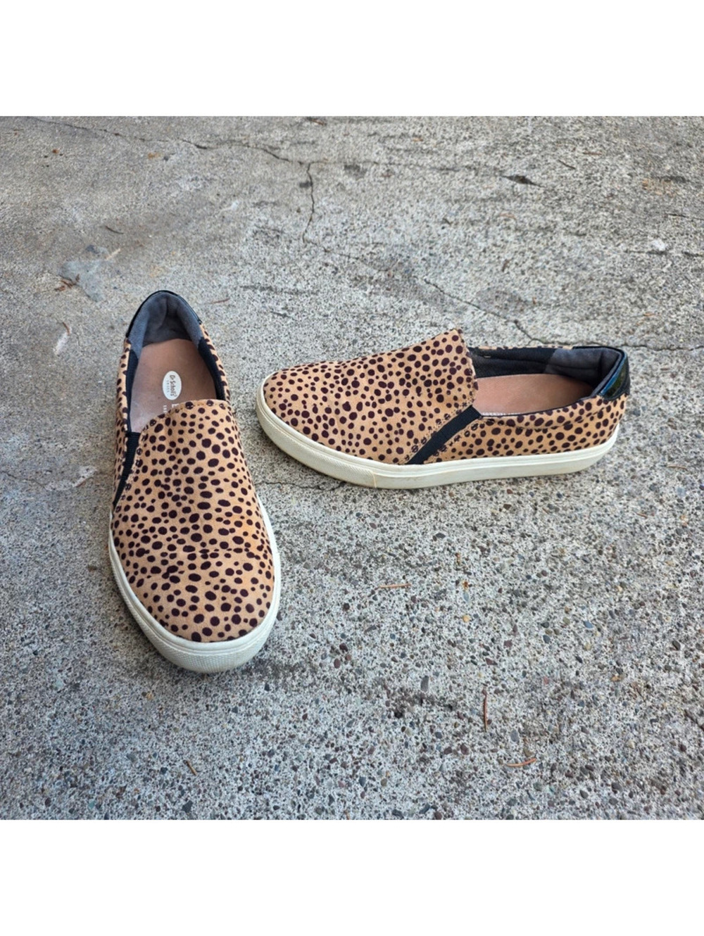Dr Scholls Boho-chic Cheetah Print Slip Ons Women sz 7 US